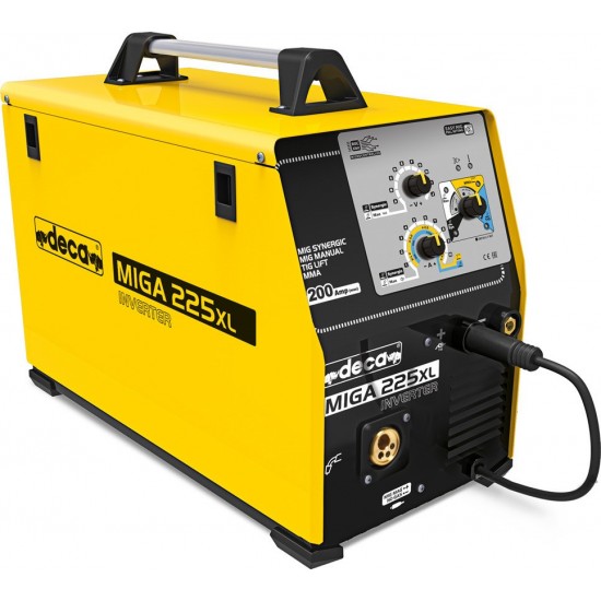 ΗΛΕΚΤΡΟΣΥΓΚΟΛΛΗΣΗ 200A DECA MIGA 225XL inverter ΗΛΕΚΤΡΟΔΙΟΥ (LIFT TIG) & ΣΥΡΜΑΤΟΣ MIG MAG