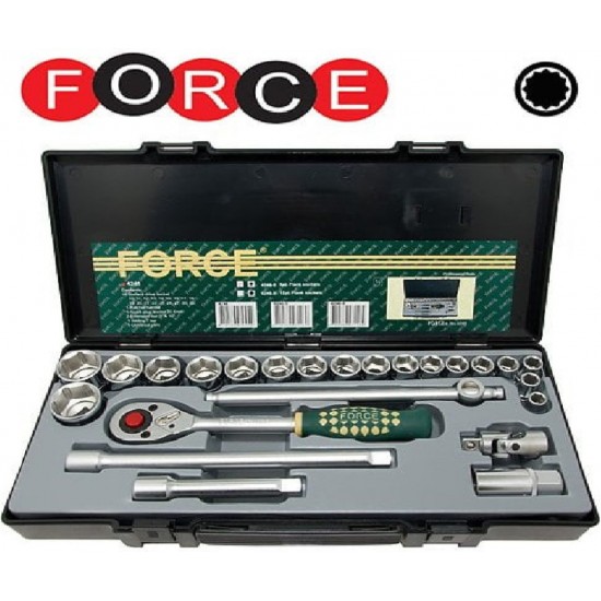 ΚΑΣΕΤΙΝΑ ΚΑΡΥΔΑΚΙΑ ΕΞΑΓΩΝΑ ΙΝΤΖΑΣ 1/2" 24τεμ.FORCE 4246 S- 5