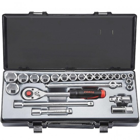 ΚΑΣΕΤΙΝΑ ΚΑΡΥΔΑΚΙΑ ΕΞΑΓΩΝΑ 1/2" 24τεμ.FORCE 4246-5