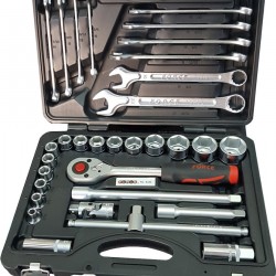 ΚΑΣΕΤΙΝΑ ΚΑΡΥΔΑΚΙΑ ΕΞΑΓΩΝΑ 1/2" 32τεμ.& ΓΕΡΜΑΝΟΠΟΛΥΓΩΝΑ FORCE 4324