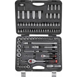 ΚΑΣΕΤΙΝΑ ΚΑΡΥΔΑΚΙΑ ΕΞΑΓΩΝΑ 1/2"-1/4" 108τεμ.FORCE 41082-5