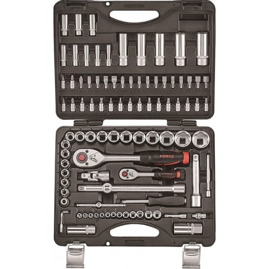 ΚΑΣΕΤΙΝΑ ΚΑΡΥΔΑΚΙΑ ΕΞΑΓΩΝΑ 1/2"-1/4" 94τεμ.FORCE 4941-5