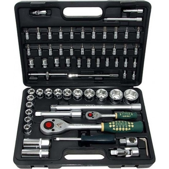 ΚΑΣΕΤΙΝΑ ΚΑΡΥΔΑΚΙΑ ΕΞΑΓΩΝΑ 1/2"-1/4" 68τεμ.FORCE 4682-5