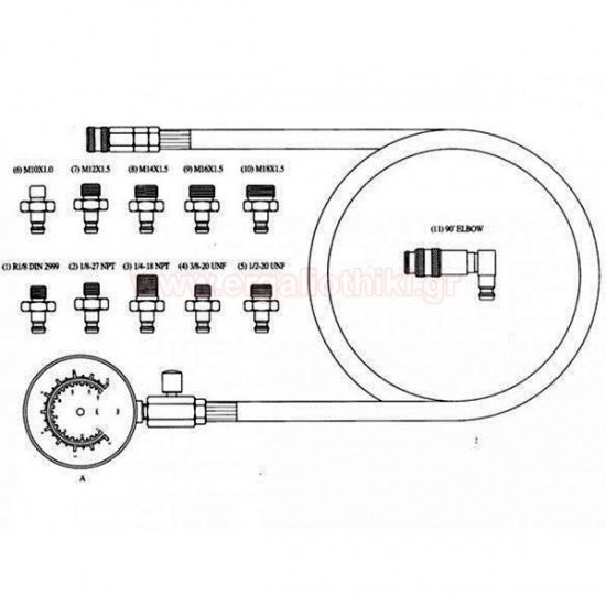 ΠΙΕΣΟΜΕΤΡΟ ΛΑΔΙΟΥ TORIN TRHS-A3453