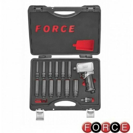 ΑΕΡΟΚΛΕΙΔΟ mini 1/2" FORCE 825411 & ΚΑΡΥΔΑΚΙΑ ΑΕΡΟΣ ΜΑΚΡΥΑ ΣΕΤ 4189