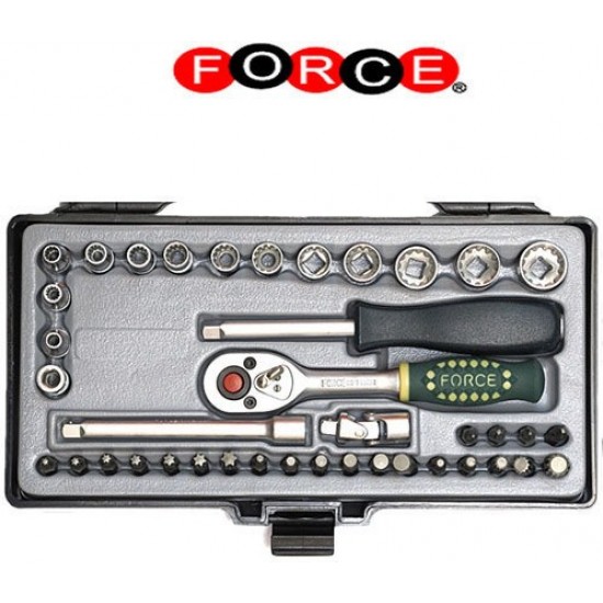 ΚΑΣΕΤΙΝΑ ΚΑΡΥΔΑΚΙΑ SPLINE 1/4" 40τεμ.FORCE 2405 Q