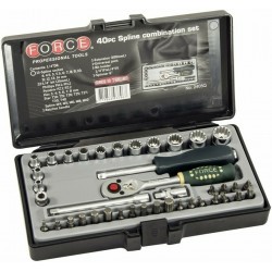 ΚΑΣΕΤΙΝΑ ΚΑΡΥΔΑΚΙΑ SPLINE 1/4" 40τεμ.FORCE 2405 Q