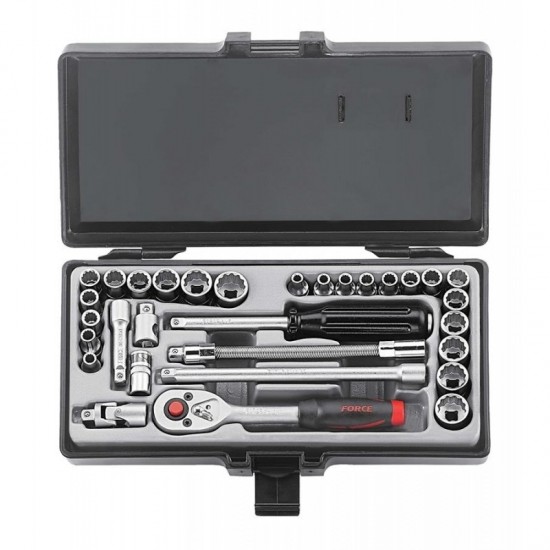 ΚΑΣΕΤΙΝΑ ΚΑΡΥΔΑΚΙΑ ΕΞΑΓΩΝΑ & ΙΝΤΖΑΣ 1/4" 31τεμ.FORCE 2312-5