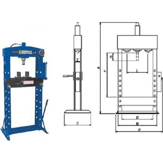 ΠΡΕΣΣΑ ΒΑΡΕΩΣ ΤΥΠΟΥ HEAVY DUTY 30ton.Multi 80415