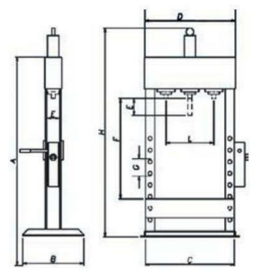 ΠΡΕΣΣΑ ΒΑΡΕΩΣ ΤΥΠΟΥ HEAVY DUTY 30ton.Multi 80540