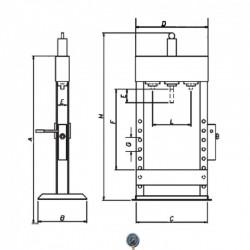 ΠΡΕΣΣΑ ΒΑΡΕΩΣ ΤΥΠΟΥ HEAVY DUTY 20ton.Multi 80539