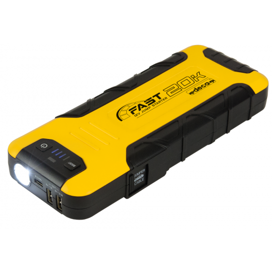 ΕΚΚΙΝΗΤΗΣ ΦΟΡΗΤΟΣ & POWER BANK ΜΕ ΜΠΑΤΑΡΙΑ ΛΙΘΙΟΥ DECA FAST 20K