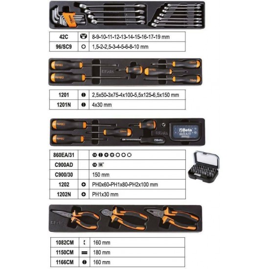 ΕΡΓΑΛΕΙΟΘΗΚΗ ΜΕ ΣΥΛΛΟΓΗ 91τεμ. ΕΡΓΑΛΕΙΑ ΓΙΑ ΓΕΝΙΚΗ ΣΥΝΤΗΡΗΣΗ BETA 2120L-E/T91