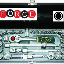 ΚΑΣΕΤΙΝΑ ΚΑΡΥΔΑΚΙΑ ΠΟΛΥΓΩΝΑ ΣΕ ΙΝΤΖΑ & ΧΙΛΙΟΣΤΑ 3/8" 35τεμ.FORCE 3351