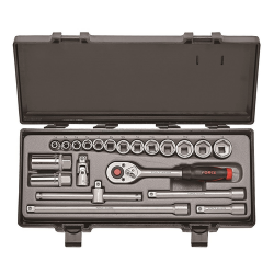 ΚΑΣΕΤΙΝΑ ΚΑΡΥΔΑΚΙΑ ΕΞΑΓΩΝΑ ΣΕ ΙΝΤΖΑ 3/8" 21τεμ.FORCE 3212