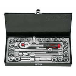 ΚΑΣΕΤΙΝΑ ΚΑΡΥΔΑΚΙΑ ΠΟΛΥΓΩΝΑ ΣΕ ΙΝΤΖΑ & ΧΙΛΙΟΣΤΑ 3/8" 35τεμ.FORCE 3351