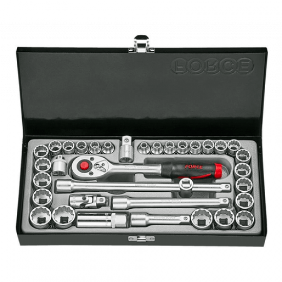 ΚΑΣΕΤΙΝΑ ΚΑΡΥΔΑΚΙΑ ΠΟΛΥΓΩΝΑ ΣΕ ΙΝΤΖΑ & ΧΙΛΙΟΣΤΑ 3/8" 35τεμ.FORCE 3351