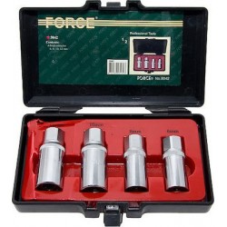 ΕΞΟΚΛΕΙΣ ΜΠΟΥΖΟΝΙΩΝ 1/2" ΚΑΡΕ ΣΕΤ 4τεμ.FORCE 5042