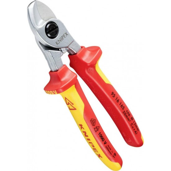 ΚΟΦΤΗΣ ΚΑΛΩΔΙΩΝ ΗΛΕΚΤΡΟΛΟΓΩΝ 165mm.1000Volt.KNIPEX 9516165