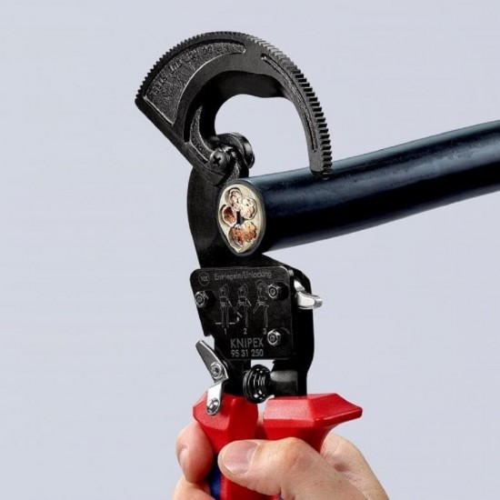 ΚΟΦΤΗΣ ΚΑΛΩΔΙΩΝ ΒΑΡΙΑ ΜΟΝΩΣΗ 250mm.KNIPEX 9531250