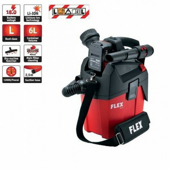 ΗΛΕΚΤΡΙΚΗ ΣΚΟΥΠΑ ΜΠΑΤΑΡΙΑΣ (SOLO) FLEX VC 6 L MC 18.0